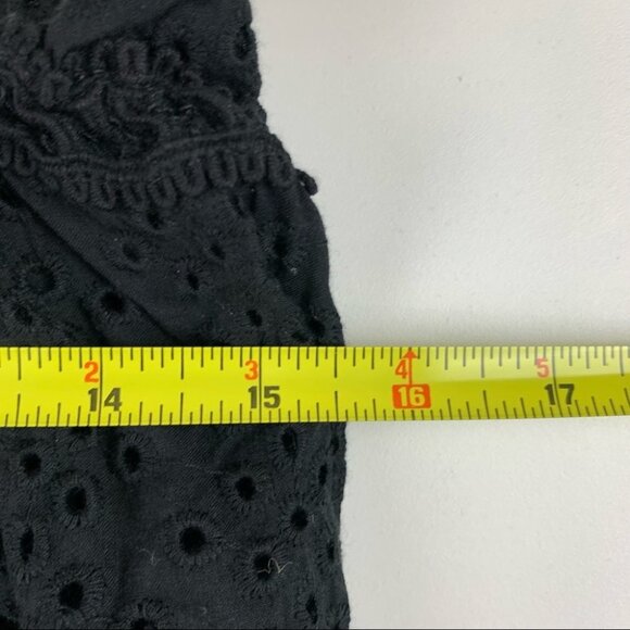 Nwt Elan Halter Black Eyelet Tank Top Medium - Picture 3 of 8